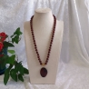 Kette Armband - Set XXL Collier Halskette Perlenkette Schmuckset