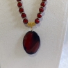 Kette Armband - Set XXL Collier Halskette Perlenkette Schmuckset