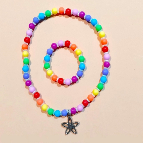 Kinder-Schmuckset aus Kette und Armband Kinderschmuck Kinder-Set