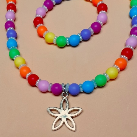 Kinder-Schmuckset aus Kette und Armband Kinderschmuck Kinder-Set
