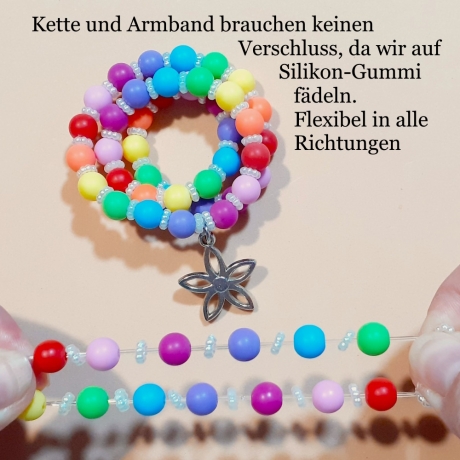 Kinder-Schmuckset aus Kette und Armband Kinderschmuck Kinder-Set