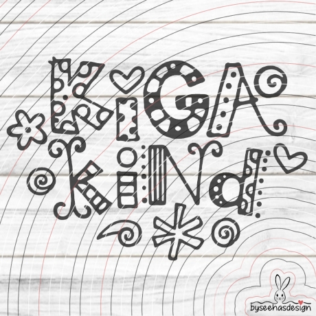 Kiga Kind Plotterdatei SVG DXF 