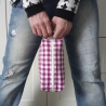 Kulturtasche Kiki Karo violett