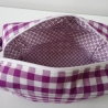 Kulturtasche Kiki Karo violett