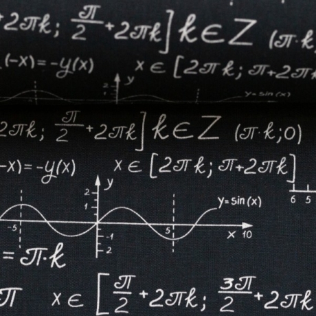 Baumwolle Kim Formeln Mathe Mathematik schwarz