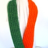 Kinderschlauchschal Kinderloop Orange & Grün handgestrickt