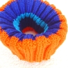 Kinderschlauchschal Halssocke in Blockstreifen gestrickt