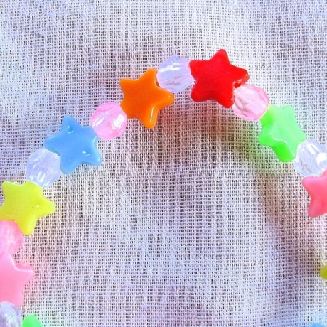 Kinderarmband★Bunte Sternchen★für Mädchen★von Hobbyhaus