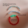 Kinder-Armband Kinder-Schmuck Wunschname Herzen in Rot Armreifen