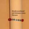 Kinder-Armband Kinder-Schmuck Wunschname Herzen in Rot Armreifen
