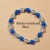 Kinder-Armband Schmuck, elastisch, Perlen gefädelt, Blau