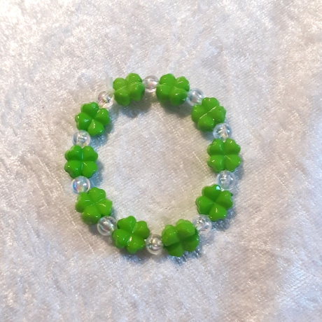 Glücksbringer-Armband Kleeblatt Kinderschmuck Geschenk Schmuck