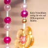 Kinder-Armband Schmuck, elastisch, Perlen gefädelt Rosa & Pink