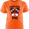 Kinder Kurzarm T-Shirt bedruckt mit KINDERGARTEN DIVA