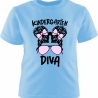 Kinder Kurzarm T-Shirt bedruckt mit KINDERGARTEN DIVA
