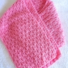 Kinderschal♥rosa aus Baumwolle♥handgestrickt♥von Hobbyhaus