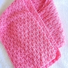 Kinderschal♥rosa aus Baumwolle♥handgestrickt♥von Hobbyhaus