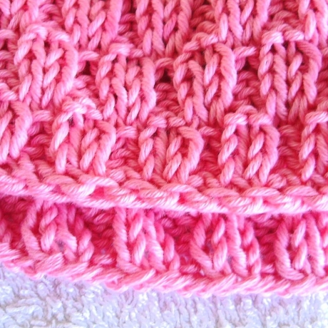 Kinderschal♥rosa aus Baumwolle♥handgestrickt♥von Hobbyhaus