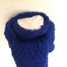 Kinderschal Strickschal in BLAU handgestrickt von Hobbyhaus