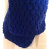 Kinderschal Strickschal in BLAU handgestrickt von Hobbyhaus