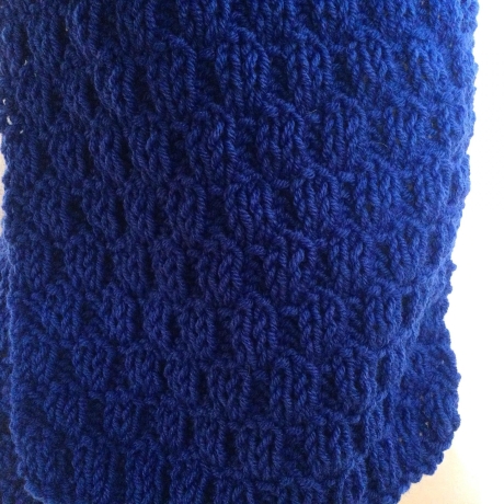 Kinderschal☀Strickschal☀BLAU☀handgestrickt von Hobbyhaus