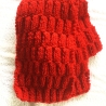 Kinderschal Strickschal in ROT Grobstrick handgestrickt
