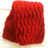 Kinderschal Strickschal in ROT Grobstrick handgestrickt