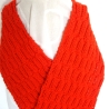Kinderschal in ROT für Mädchen und Jungen handgestrickt