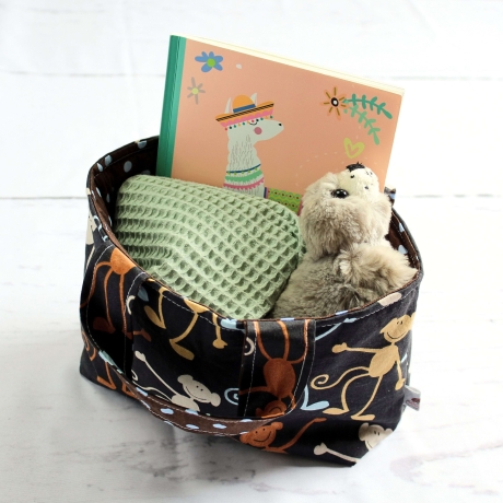 Tasche für Kinder mit Tiermotiv – Punkte & Affen - Geschenkidee