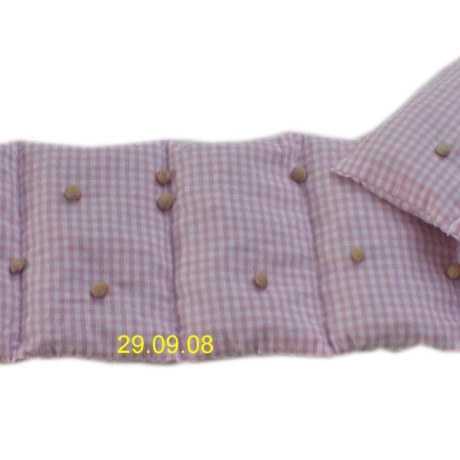 Wärmekissen 7 Kammer Raps 60 x 15 cm Vischy Karo rosa weiß