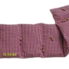 Wärmekissen 7 Kammer Dinkel 60 x 15 cm Vischy Karo rot weiß
