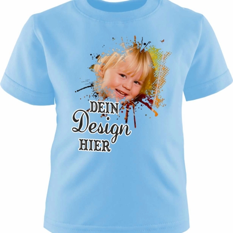 Baby & Kinder Kurzarm T-Shirt personalisiert mit Wunschmotiv