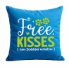 Kissen 40x40 cm bedruckt mit FREE KISSES