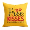 Kissen 40x40 cm bedruckt mit FREE KISSES