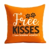 Kissen 40x40 cm bedruckt mit FREE KISSES