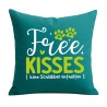 Kissen 40x40 cm bedruckt mit FREE KISSES