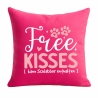 Kissen 40x40 cm bedruckt mit FREE KISSES