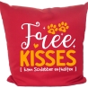 Kissen 40x40 cm bedruckt mit FREE KISSES