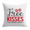 Kissen 40x40 cm bedruckt mit FREE KISSES