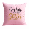 Kissen 40x40 cm bedruckt mit DOG HAIR IS MY GLITTER