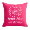 Kissen 40x40 cm bedruckt mit HUNDEKÜSSE MACHEN ALLES WIEDER GUT