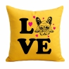 Kissen 40x40 cm bedruckt mit LOVE Hund