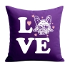 Kissen 40x40 cm bedruckt mit LOVE Hund