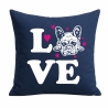 Kissen 40x40 cm bedruckt mit LOVE Hund