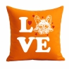 Kissen 40x40 cm bedruckt mit LOVE Hund