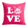 Kissen 40x40 cm bedruckt mit LOVE Hund
