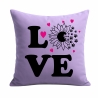 Kissen 40x40 cm bedruckt mit LOVE Sonnenblume