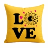 Kissen 40x40 cm bedruckt mit LOVE Sonnenblume