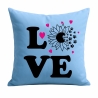 Kissen 40x40 cm bedruckt mit LOVE Sonnenblume