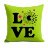 Kissen 40x40 cm bedruckt mit LOVE Sonnenblume